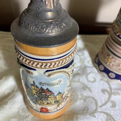 Vintage German Beer Steins & Glasses