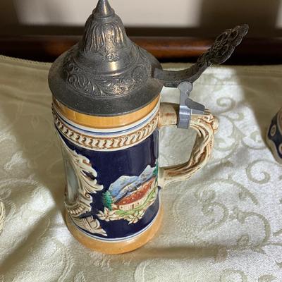 Vintage German Beer Steins & Glasses