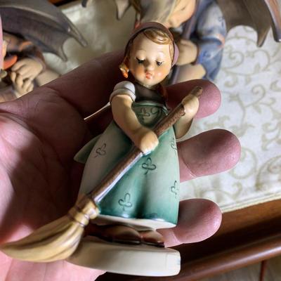 PAIR Large Goebel Hummel Figurines + 1 Smaller
