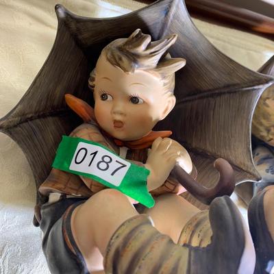 PAIR Large Goebel Hummel Figurines + 1 Smaller