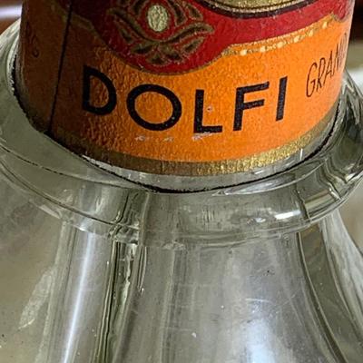 Fancy Vintage Dolfi Rasberry Liqueur Bottle
