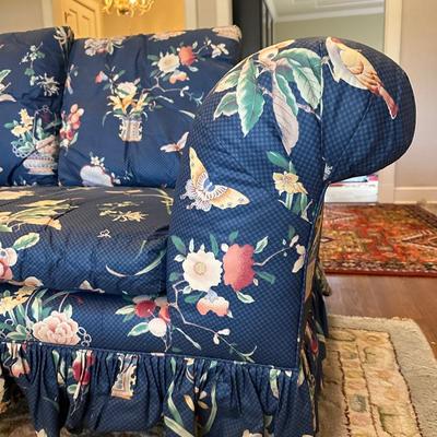 Vintage Sofa with White Slip Cover