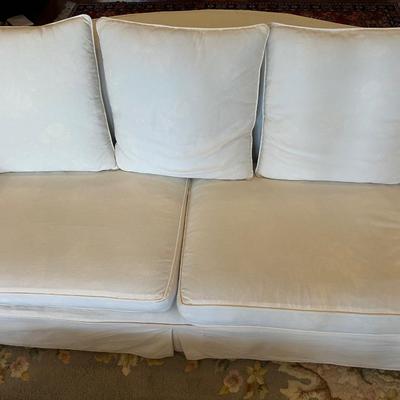 Vintage Sofa with White Slip Cover