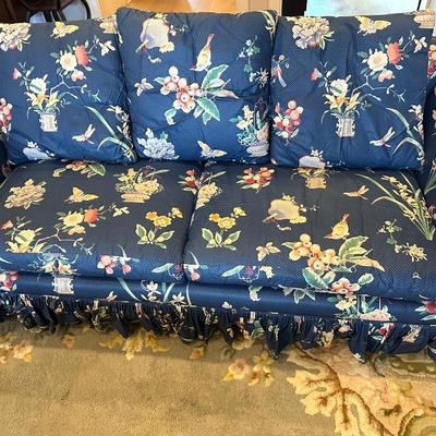 Vintage Sofa with White Slip Cover