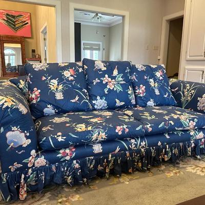 Vintage Sofa with White Slip Cover