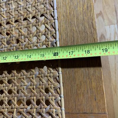 Handmade Cane Top End Table / Stool