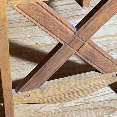 Handmade Cane Top End Table / Stool