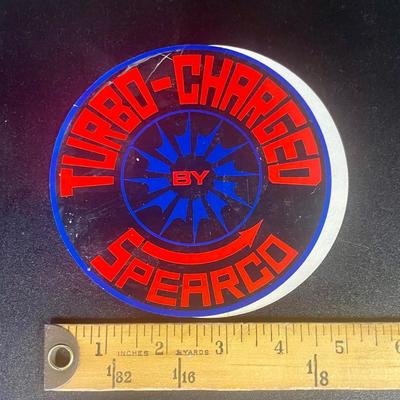 Vintage 1970's Automotive Equipment Racing Decals Stickers - TURBO CHARGED BY SPEARCO