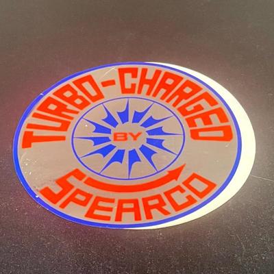 Vintage 1970's Automotive Equipment Racing Decals Stickers - TURBO CHARGED BY SPEARCO