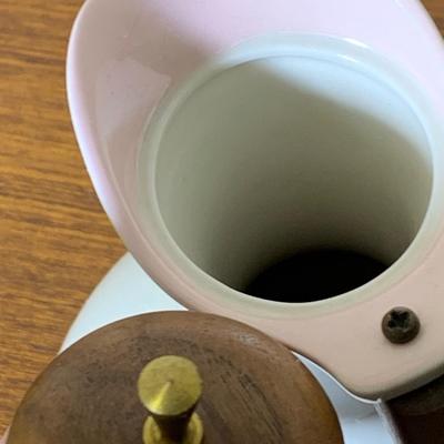 Mid Century Modern Pitcher w/ Wood Handle