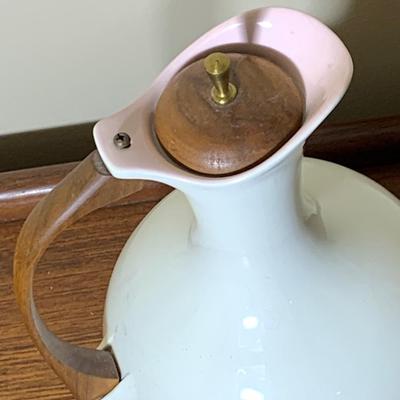 Mid Century Modern Pitcher w/ Wood Handle