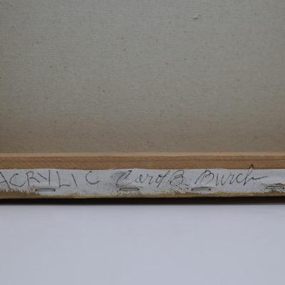 Original Acrylic Painting on Canvas of Heron