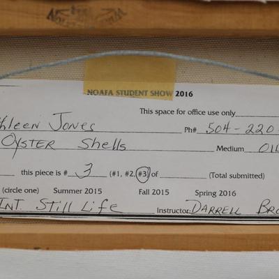 Original Oil Painting "Oyster Shells" by Kathleen Jones