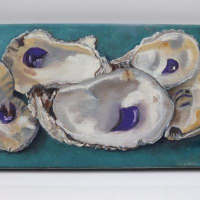 Original Oil Painting "Oyster Shells" by Kathleen Jones