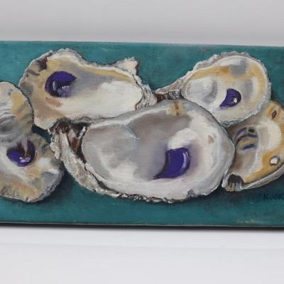 Original Oil Painting "Oyster Shells" by Kathleen Jones