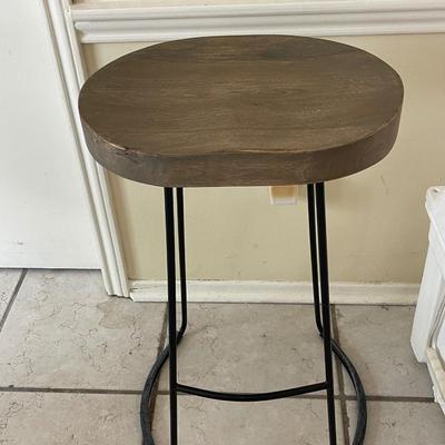 Backless Wood Stool