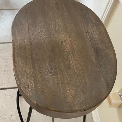 Backless Wood Stool