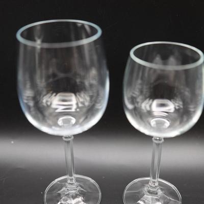 Bohemia Crystal Water Goblets & Wine Glasses (10)