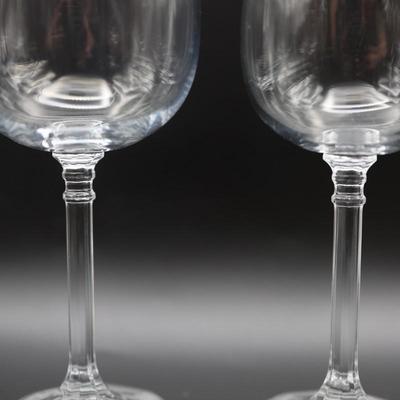 Bohemia Crystal Water Goblets & Wine Glasses (10)