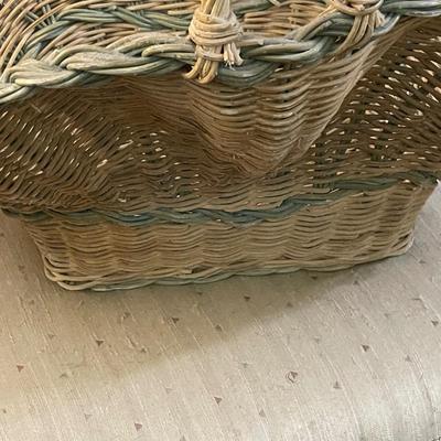 French Wicker Handled Basket