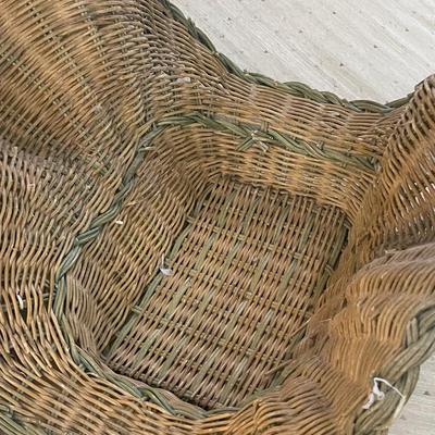 French Wicker Handled Basket