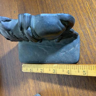 Cast Iron Horse Bookends