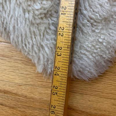 2 Vintage Faux Fur Rugs