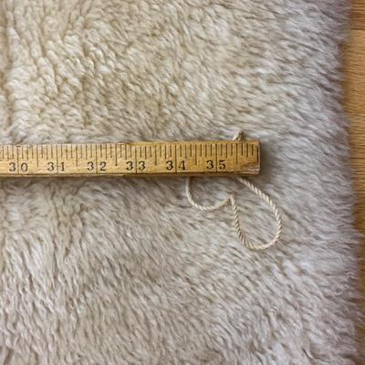 2 Vintage Faux Fur Rugs