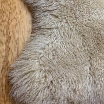 2 Vintage Faux Fur Rugs