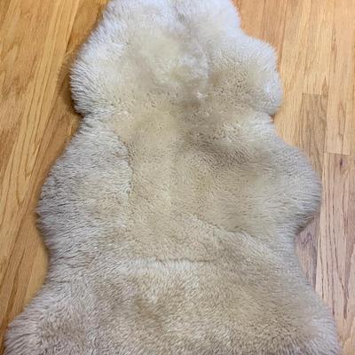 2 Vintage Faux Fur Rugs