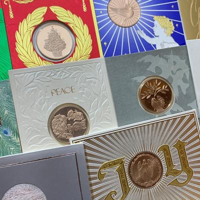Large Vintage Lot - Franklin Mint Christmas Coins