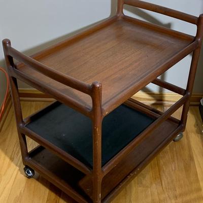 MCM Teak Tea Cart - Danish Modern w/ Denmark Label