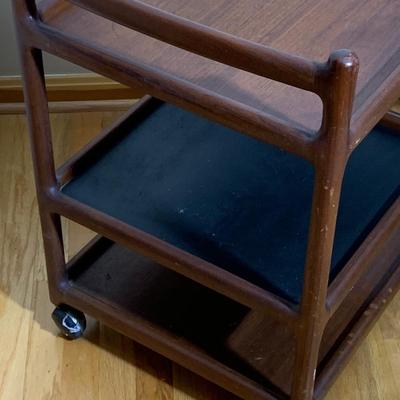 MCM Teak Tea Cart - Danish Modern w/ Denmark Label