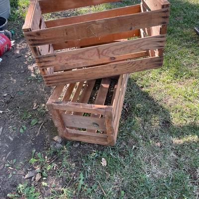 Wood crates