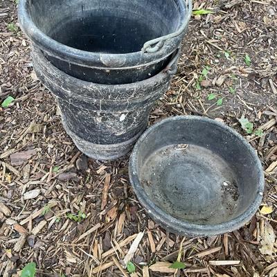 Rubber buckets