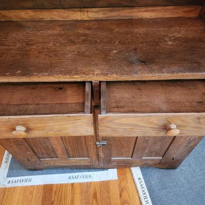 Vintage Solid Wood Cabinet Cupboard 39x14x71