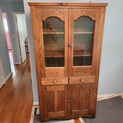 Vintage Solid Wood Cabinet Cupboard 39x14x71