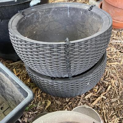 Fancy plastic pots