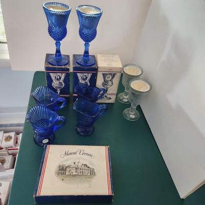 Avon Fostoria Mount Vernon Glassware Lot 10 Pieces