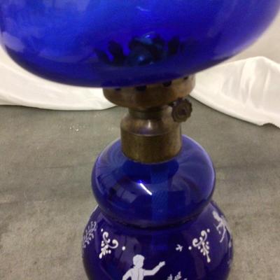 Blue Glass Fairy Lamp