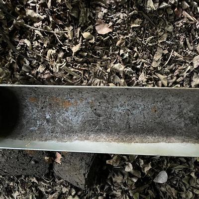 Galvanized rectangular planter