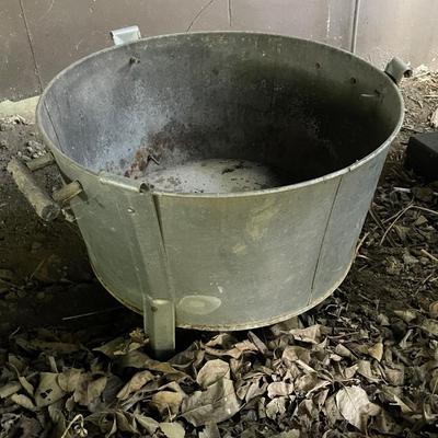 Galvanized planter