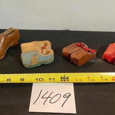 Vintage Wooden Dutch Shoe Collection