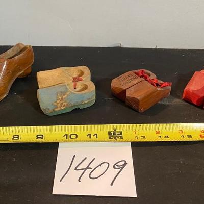 Vintage Wooden Dutch Shoe Collection