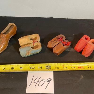 Vintage Wooden Dutch Shoe Collection