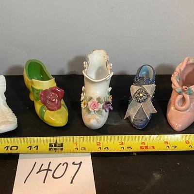 Vintage Ceramic Shoe Lot