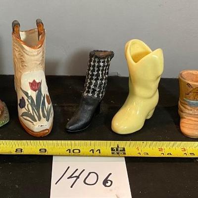 Vintage Ceramic Boot Collection