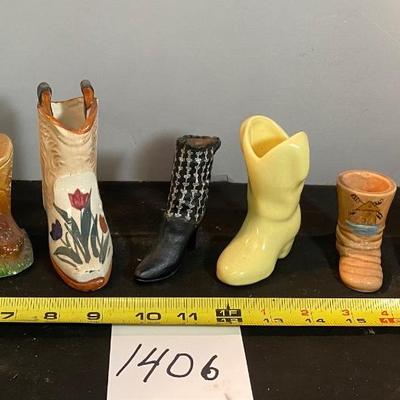 Vintage Ceramic Boot Collection