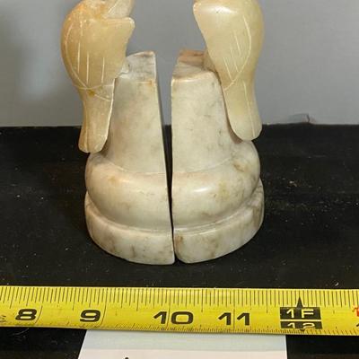 Alabaster Book Ends