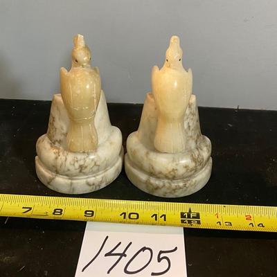 Alabaster Book Ends